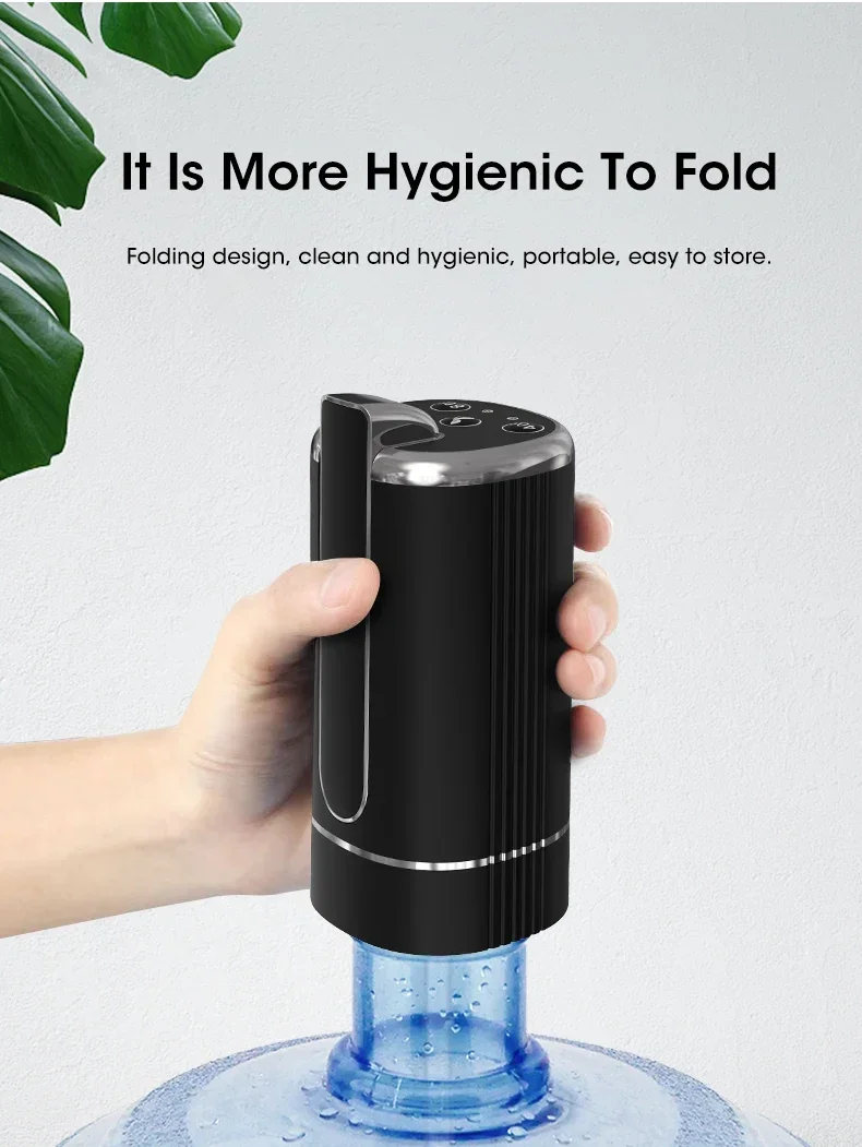 Water Dispenser Water Pump Electric Bottle Pump Mini Portable Water Pump Usb Foldable Household Automatic Water Dispenser