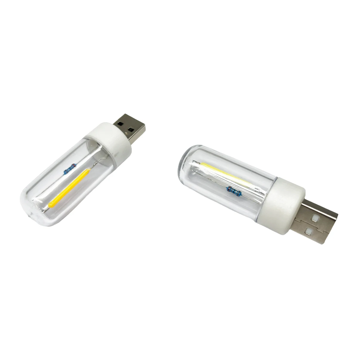 2Pcs LED Camping Lamp 5V Night Light LED USB Filament Portable Lighting USB lamp Charging Treasure Notebook Mobile Power Bulb