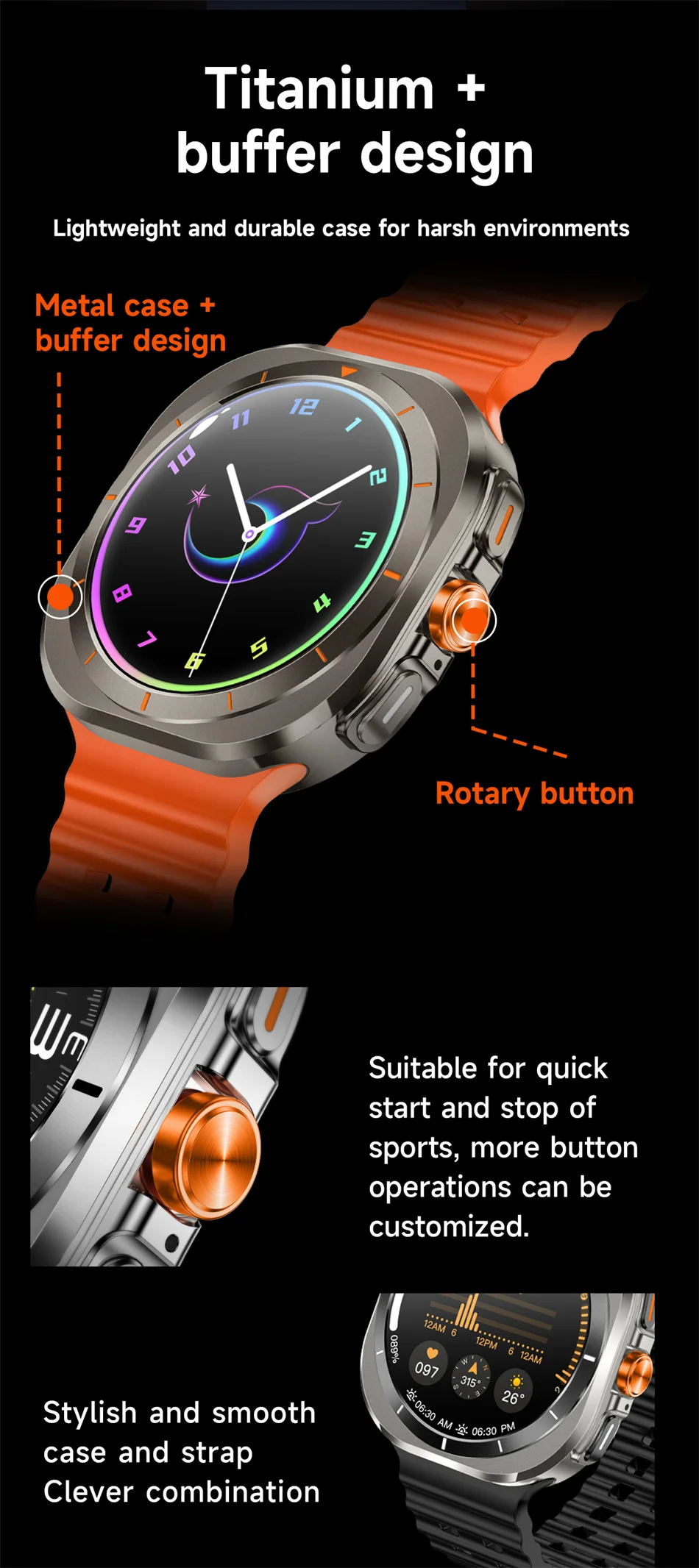 2025 New For Samsung Galaxy Watch 7 Ultra GPS NFC Smart Watch Men 1.43 " AMOLED Always Display IP68 BT Call Sports Smartwatches