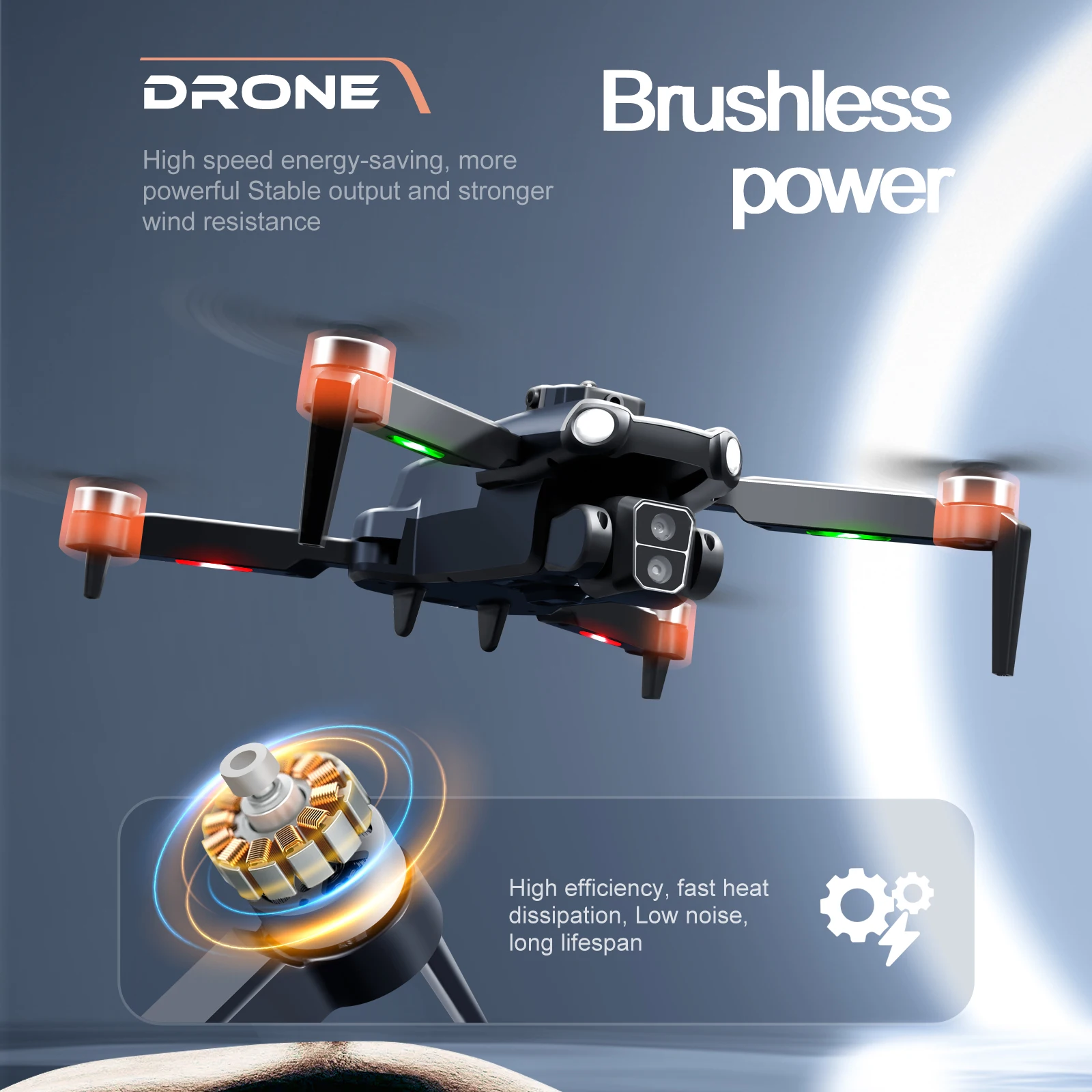KBDFA Professional S119 Drone 8K With Dual Camera 5G WIFI Smart Obstacle Avoidance FPV Brushless Motor RC Quadcopter Mini Dron