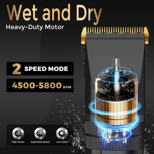 Sejoy Hair Clippers for Men Professional Cordless Barber Clippers for Hair Cutting Machine Grooming Rechargeable Beard Trimmer