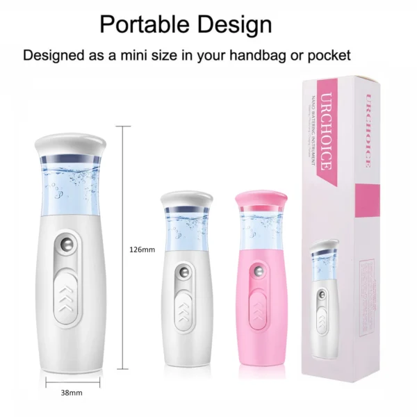 Nano Mist Facial Sprayer USB Humidifier Rechargeable Nebulizer Face Steamer Moisturizing Beauty Instruments Face Skin Care Tools