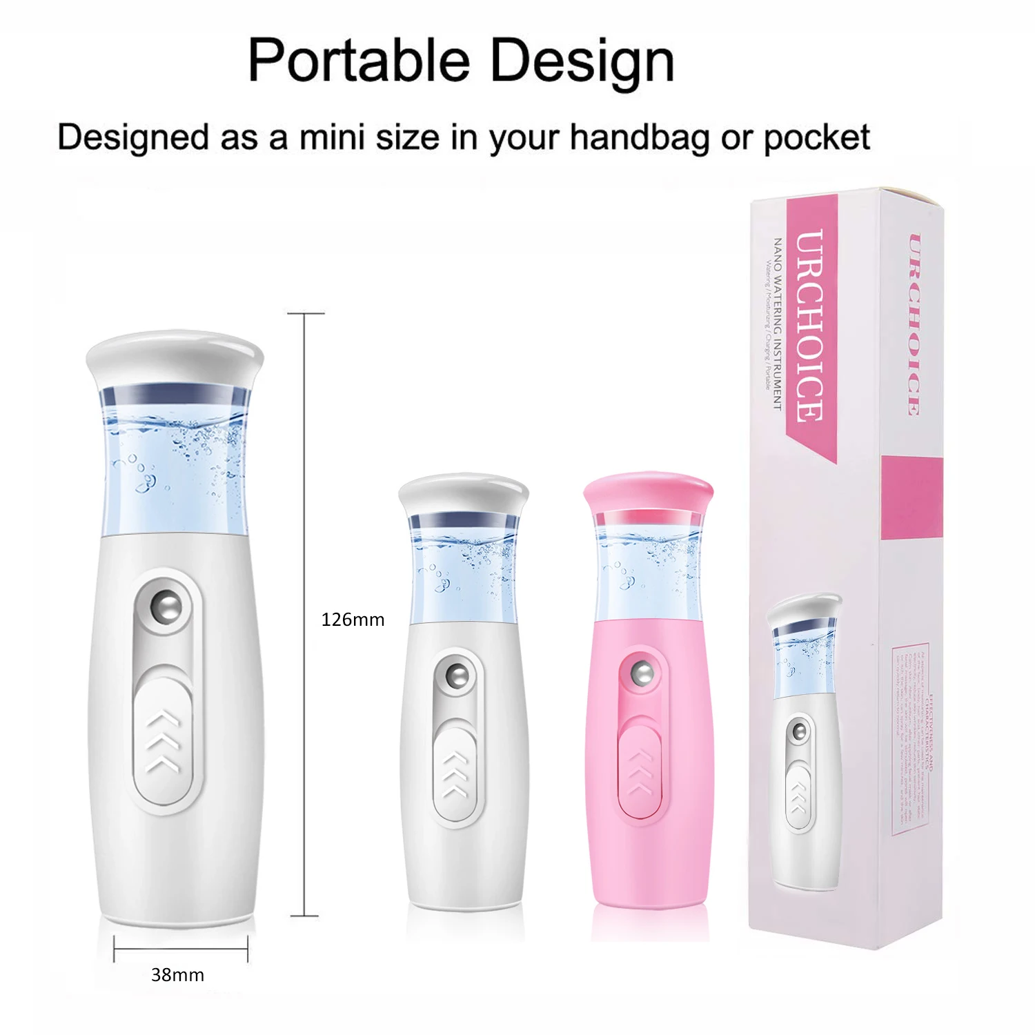 Nano Mist Facial Sprayer USB Humidifier Rechargeable Nebulizer Face Steamer Moisturizing Beauty Instruments Face Skin Care Tools