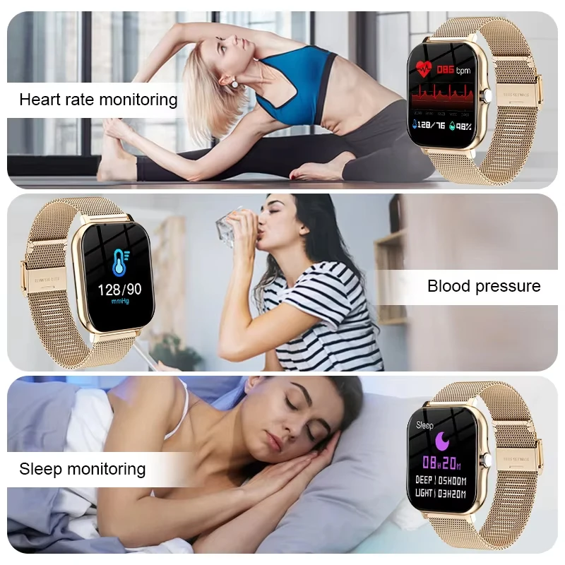 LAXASFIT New Smart Watch Multiple Sports Mode Sleep Monitor Find Phone Bluetooth Call Smart Watch Men Women Gift