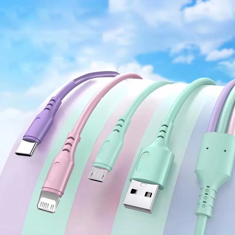 3 In 1  Fast Charging Cable For iPhone15 14 13 12 11 X Pro Max Micro USB Type-C Phone Charger USBC Data Cable