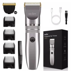 Sejoy Hair Clippers for Men Professional Cordless Barber Clippers for Hair Cutting Machine Grooming Rechargeable Beard Trimmer