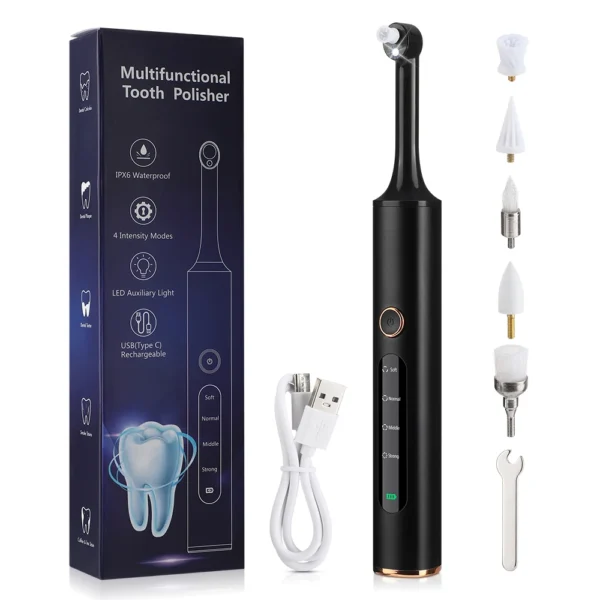 Electric Dental Teeth Polisher Ultrasonic Teeth Cleaner Oral Irrigator Calculus Stain Plaque Remover Tartar Teeth Whitening Kits