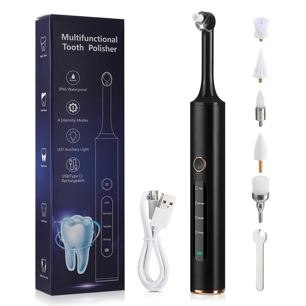 Electric Dental Teeth Polisher Ultrasonic Teeth Cleaner Oral Irrigator Calculus Stain Plaque Remover Tartar Teeth Whitening Kits