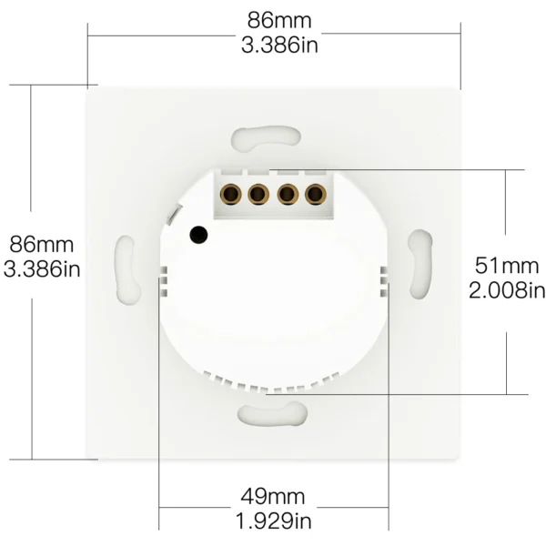 MOES WiFi Smart Push Button Wall Light Switch RF433 Transmitter Smart life Tuya App Remote Control Works with Alexa Google Home
