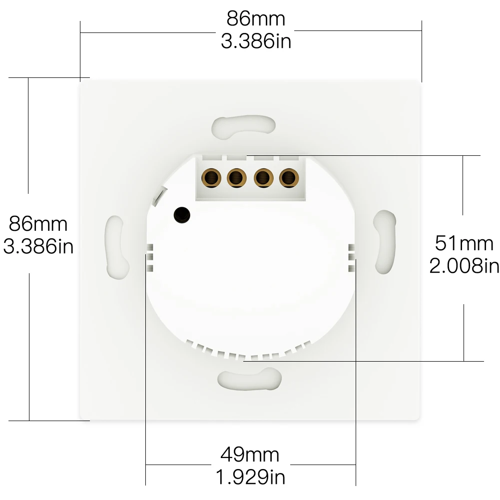 MOES WiFi Smart Push Button Wall Light Switch RF433 Transmitter Smart life Tuya App Remote Control Works with Alexa Google Home