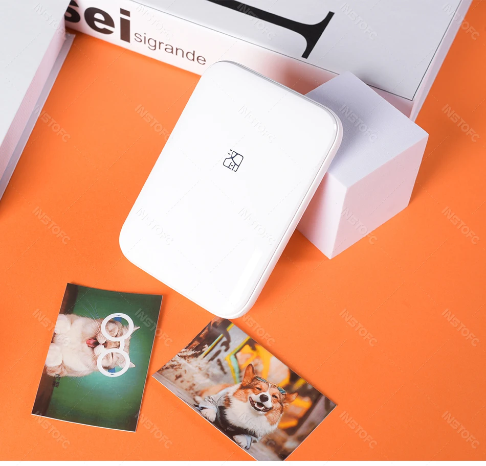 MT53 Color Photo Portable Printer Mobile Phone Mini Handheld Pocket Wifi Bluetooth Printing Machine 2x3 inch Sticky-Backed Paper