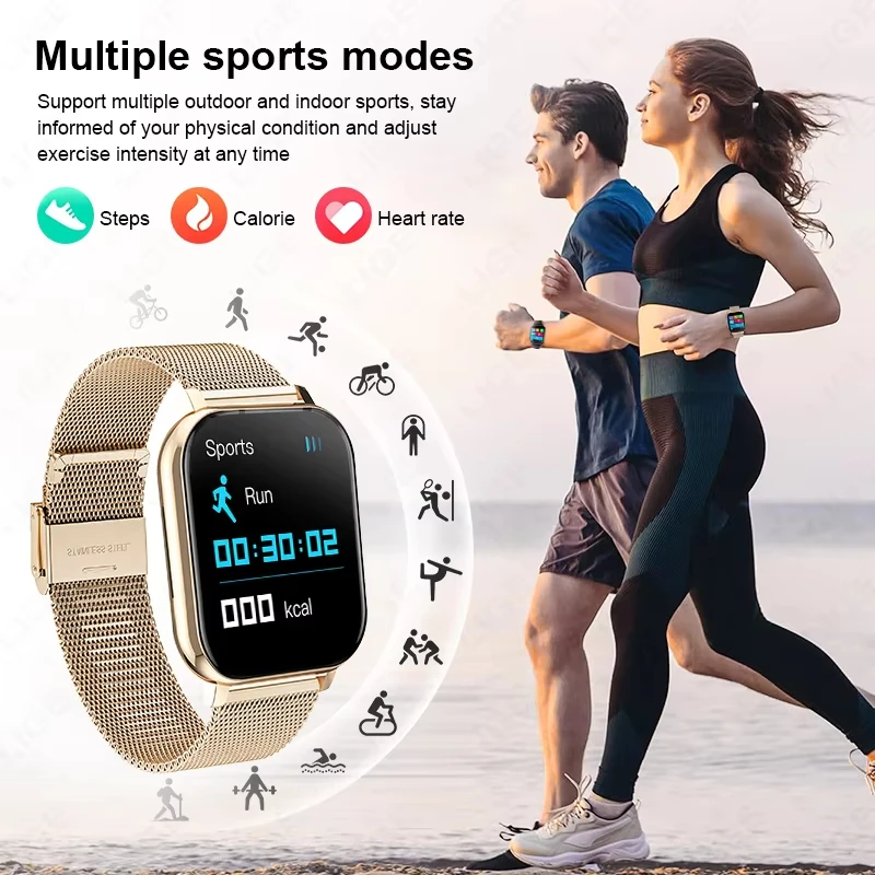 LAXASFIT New Smart Watch Multiple Sports Mode Sleep Monitor Find Phone Bluetooth Call Smart Watch Men Women Gift