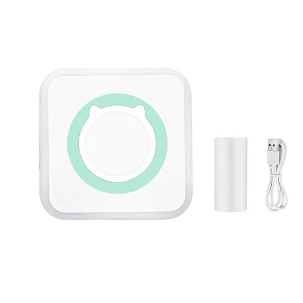 Mini Printer, Portable Thermal Photo Printer, Inkless Sticker Maker Machine for Notes, Photos, Stickers, Labels