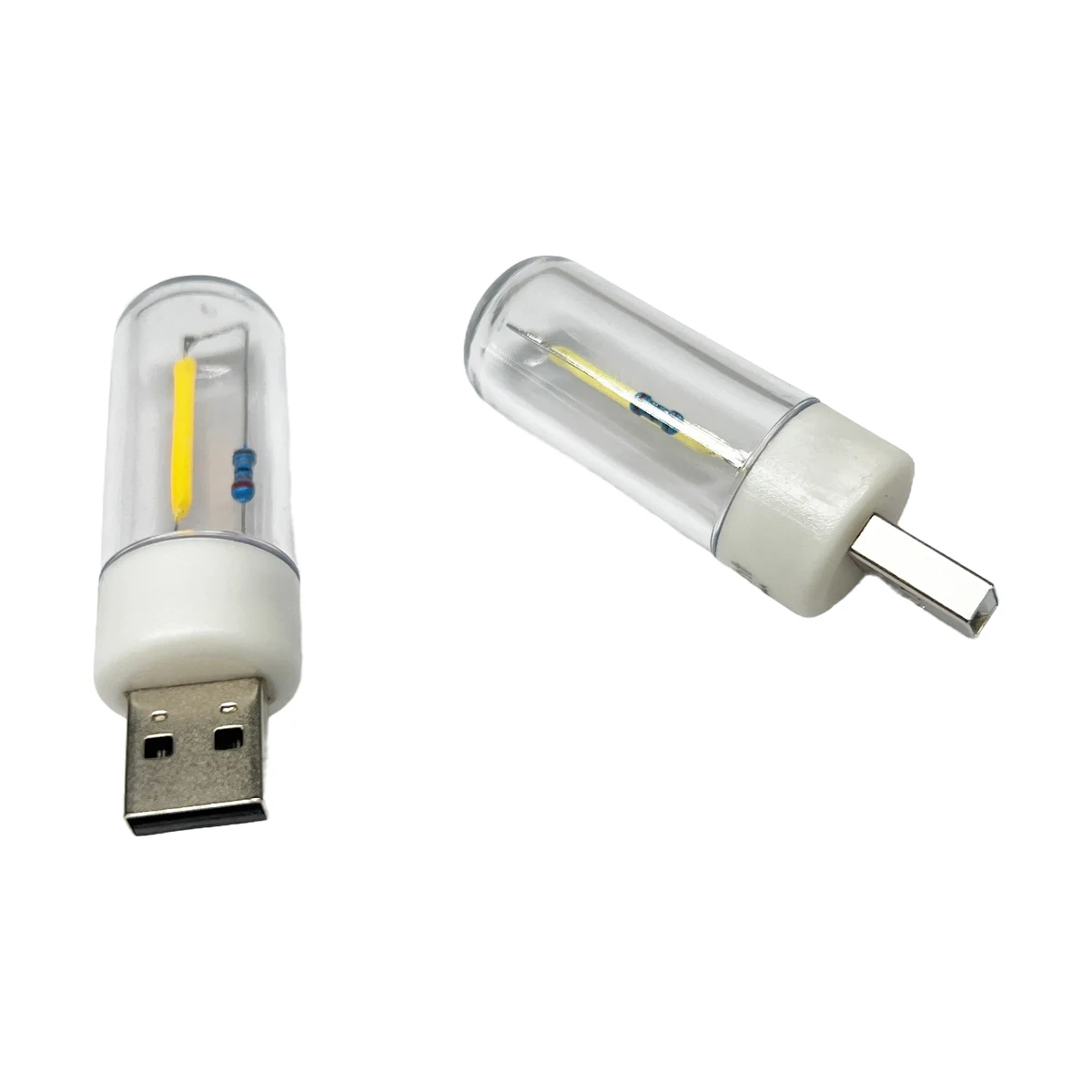 2Pcs LED Camping Lamp 5V Night Light LED USB Filament Portable Lighting USB lamp Charging Treasure Notebook Mobile Power Bulb