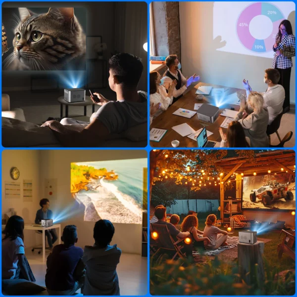 Magcubic 580ANSI Auto Focus Projector Android 11 4K 1080P Wifi6 Voice Control Allwinner H713  BT5.0 Home Cinema HY350 Pro