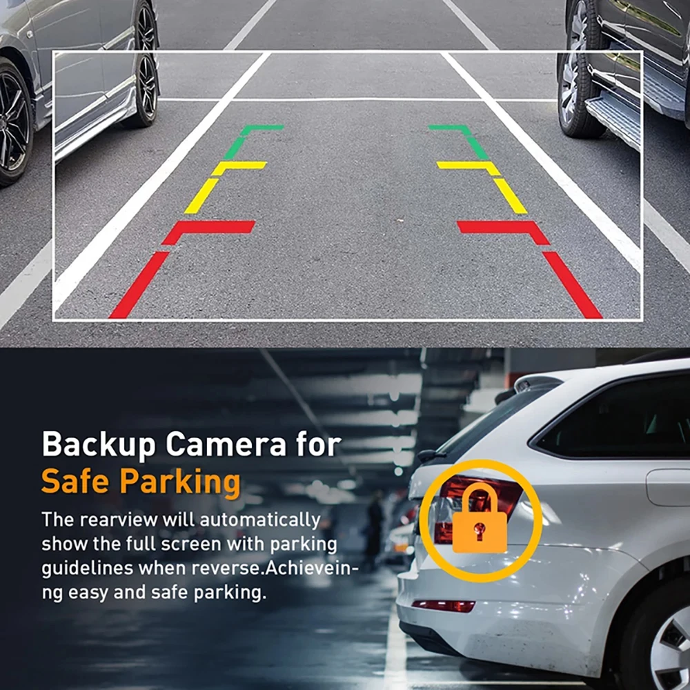 Dash Cam for Cars WIFI APP Car DVR 3 Channel Front Camera Video Recorder Rear View Camera for Vehicle Black Box Car Assecories