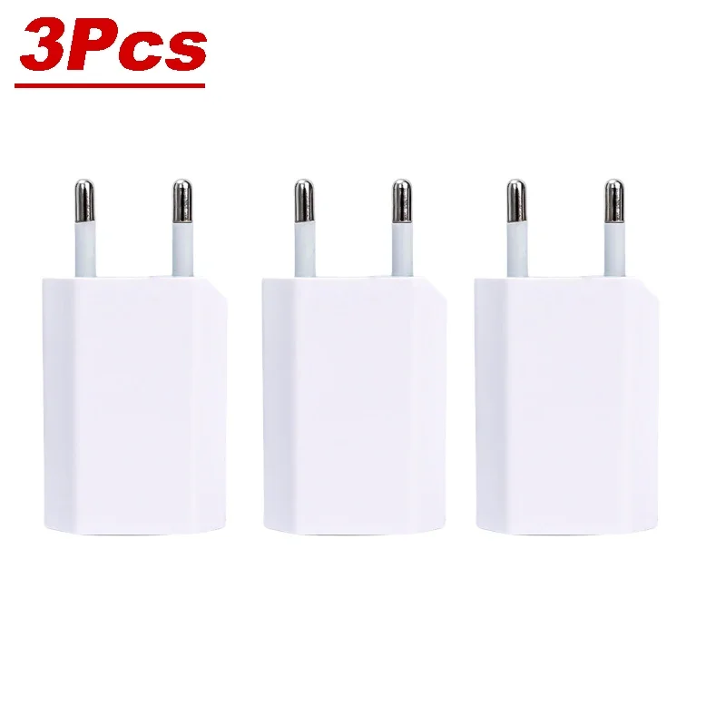 NNBILI 1-5Pcs Universal 5V 1A EU Plug USB Wall Phone Charger For iPhone Samsung Xiaomi Redmi Google Huawei Charger Power Adapter
