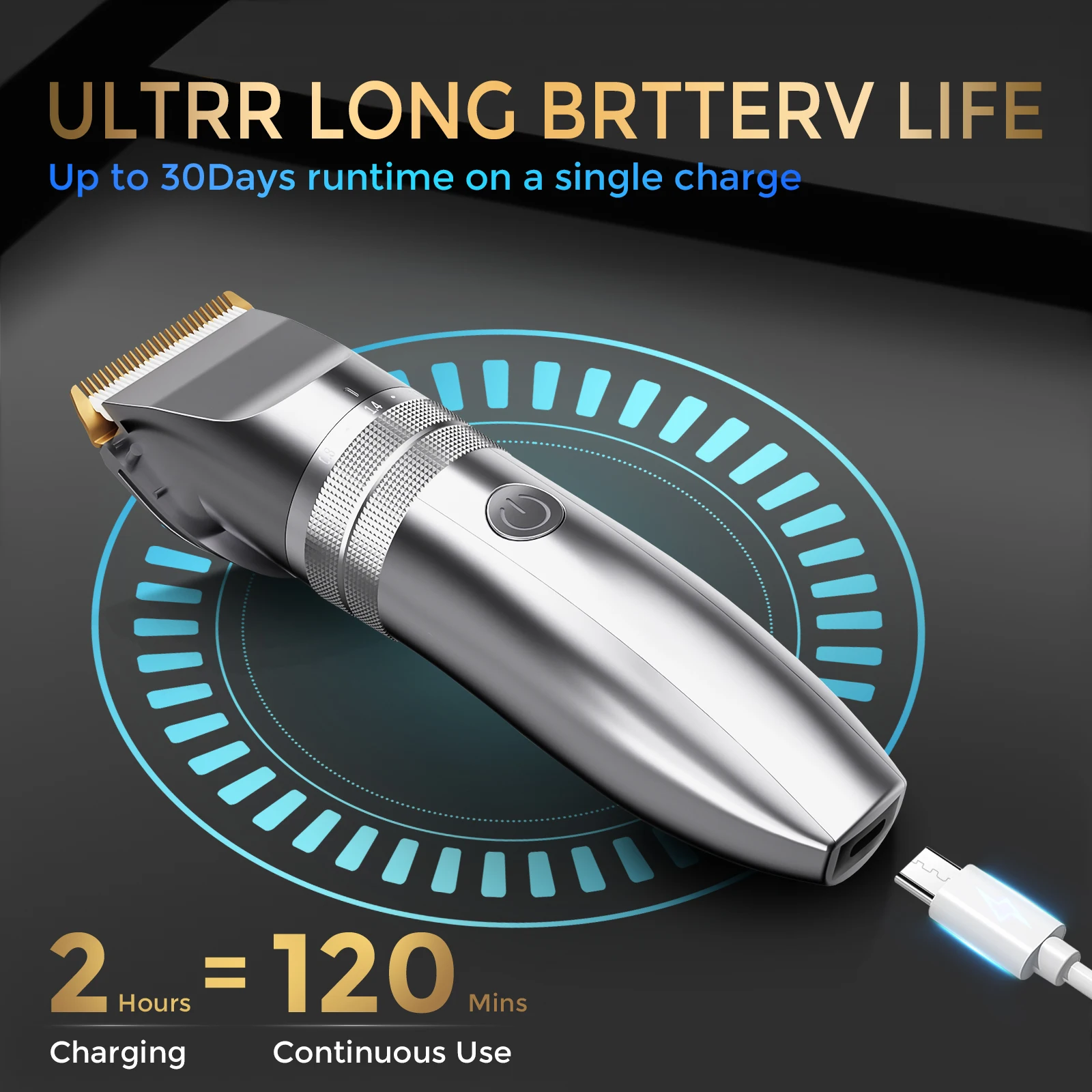 Sejoy Hair Clippers for Men Professional Cordless Barber Clippers for Hair Cutting Machine Grooming Rechargeable Beard Trimmer