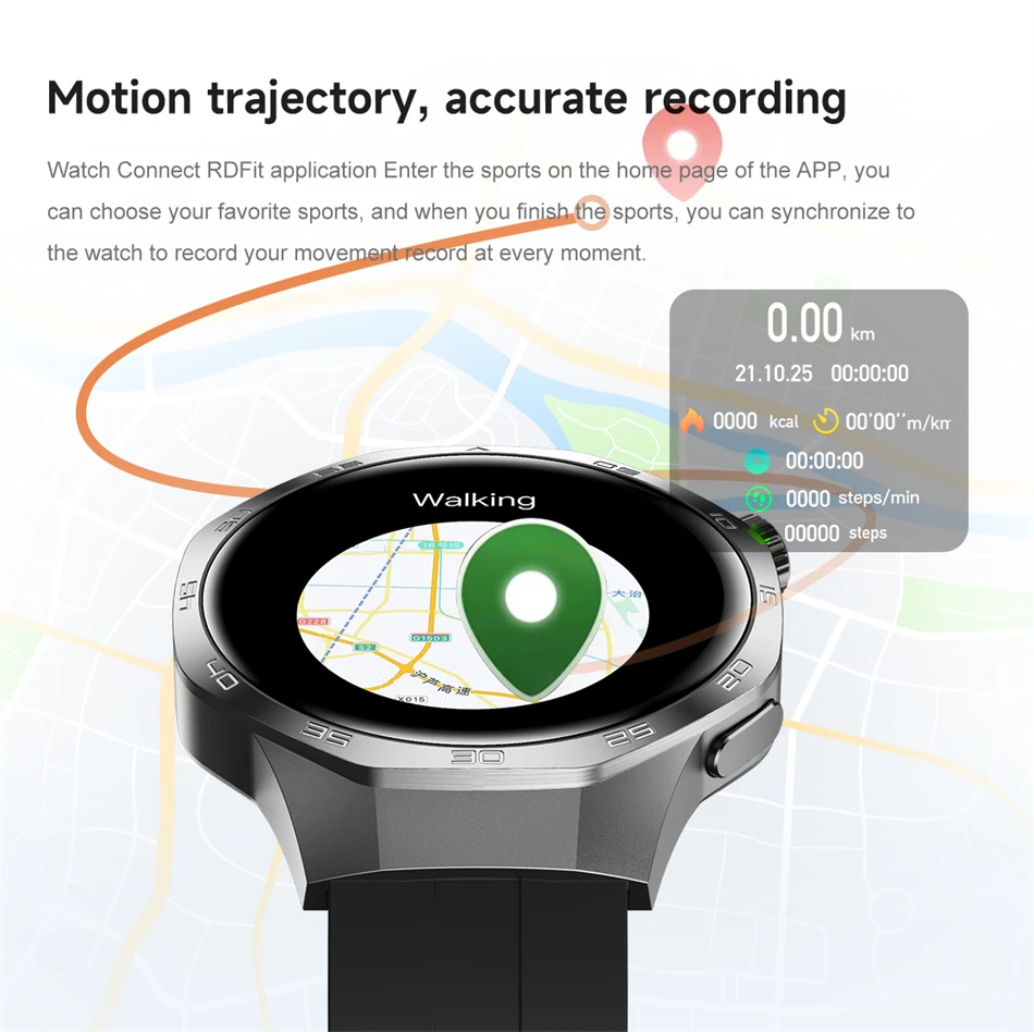 New For Huawei Watch GT5 Pro Smart Watch HD AMOLED Screen NFC GPS Tracker Bluetooth Call Health Waterproof Smartwatch Men Women