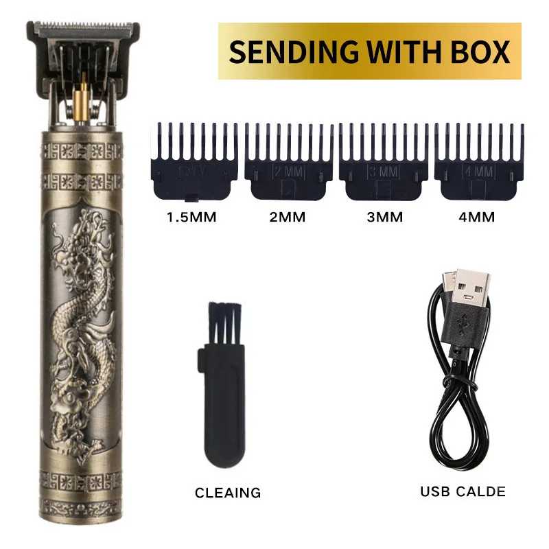 Powerful Professiona Electric Wireless Man Hairdresser Men Barber Shop Groin Beard Repairer Mustache Facial Hair Trimmer Clipper