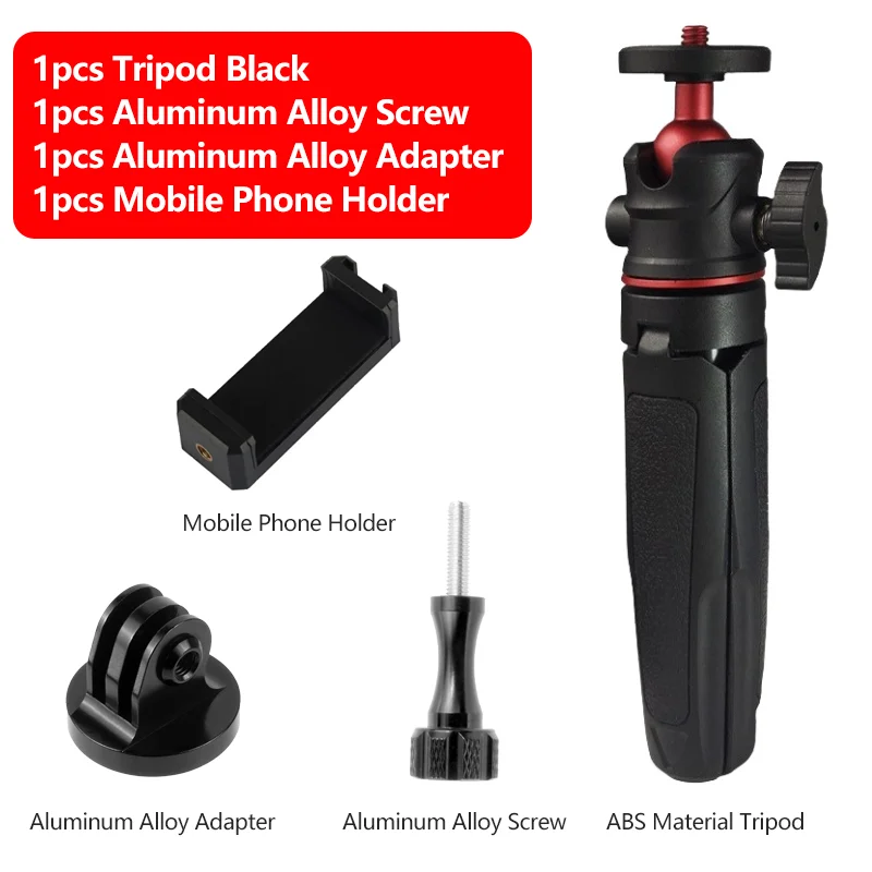 Desktop Extension Tripod Handheld Portable Mount For GoPro Hero 12 11 10 9 Insta360 X4 X3 DJI Osmo Action 4 3 Camera Accessories