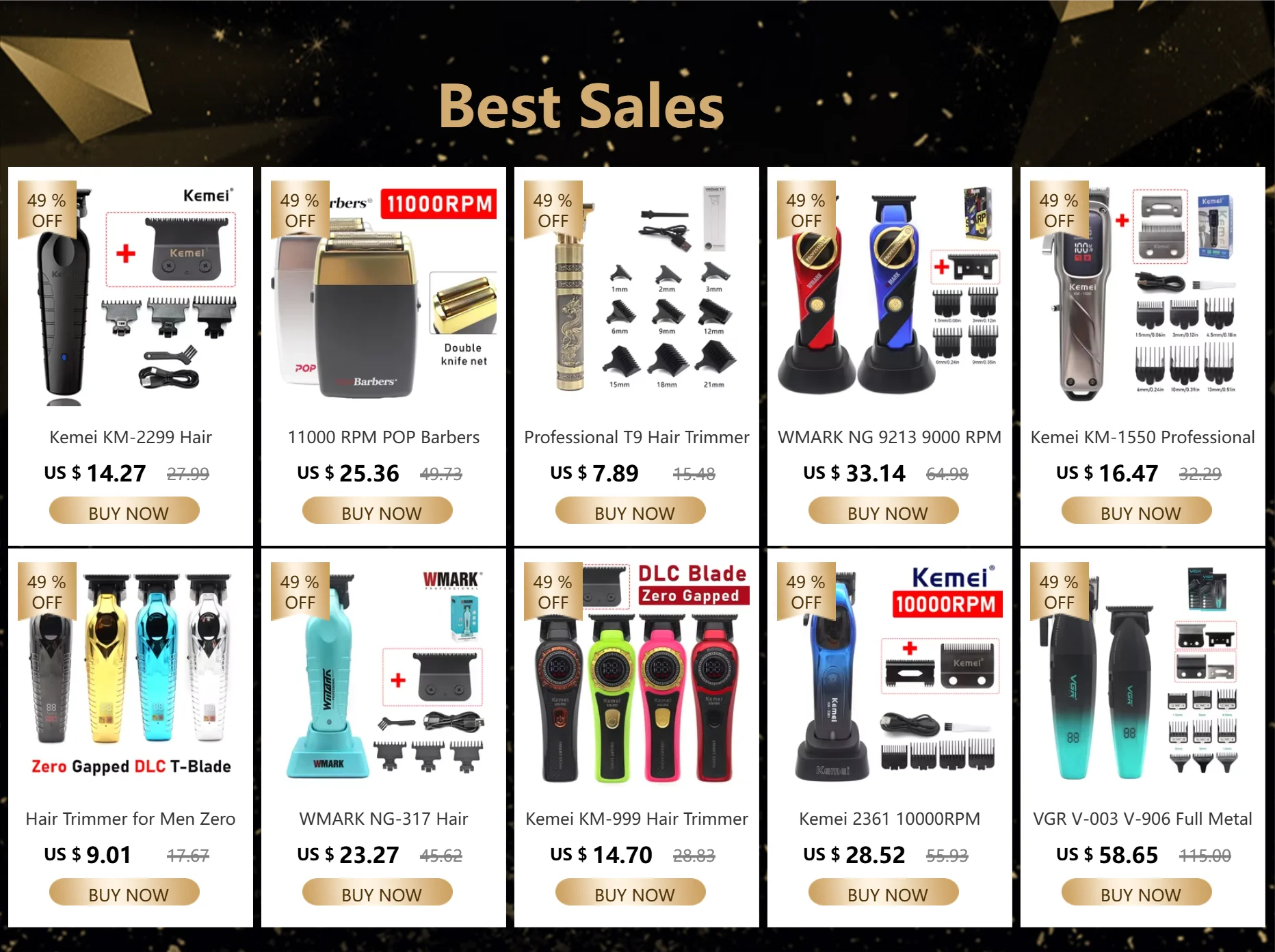 Hair Trimmer for Men Zero Gapped DLC TBlade Oil Head LED Display Low Noise Cordless Professional Hair Clipper Finishing Machine