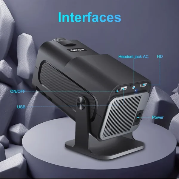 KaiAqua 4K Android 11 Projector Native 1080P 390ANSI HY320 Dual Wifi6 BT5.0 1920*1080P Cinema portable Projetor upgrated FY300
