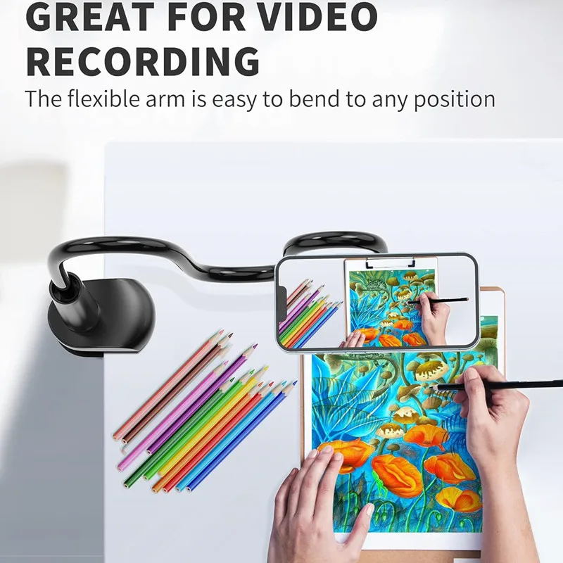 Cellphone bracket Magnetic phone holder For magsafe Macsafe cradle Desk mobile support adjustable Bedside Gooseneck Lazy Long