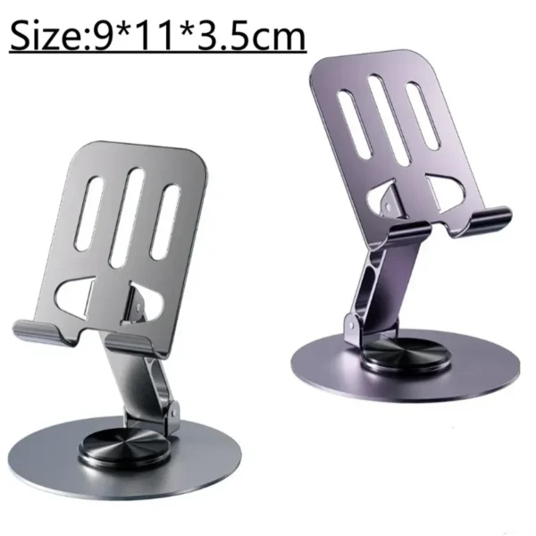 720 Rotate Aluminum Alloy Portable Tablet Holder For iPad Adjustable Flexible Folding Lazy Desktop Live Mobile Phone Stand Mount