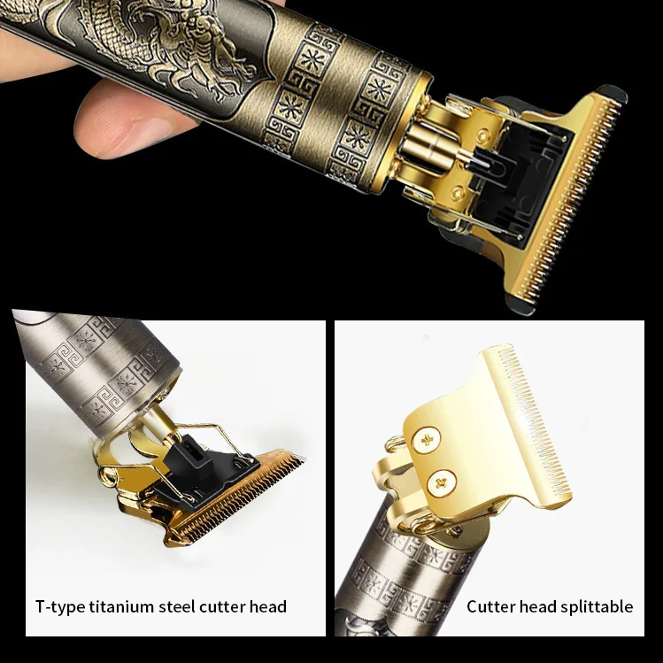 Powerful Professiona Electric Wireless Man Hairdresser Men Barber Shop Groin Beard Repairer Mustache Facial Hair Trimmer Clipper