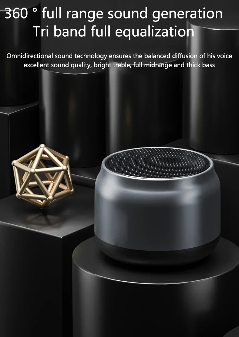 VIKEFON K30 Wireless Bluetooth Speaker Portable Mini Outdoor Wireless Speakers Music Surround Loudspeaker HD Voice Shocking Bass