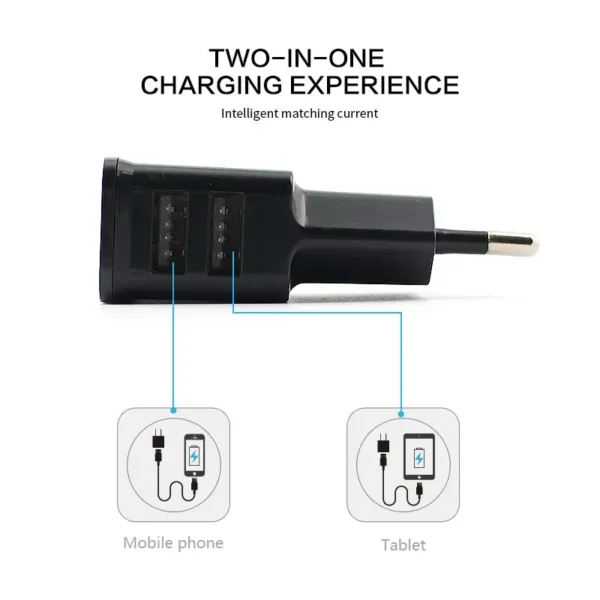 5V 2A EU Plug Charger USB EU Charger PlugFor iPhone XS X Max Huawei P 30 Samsung S 9  plus   Travel Wall Charger Adapter