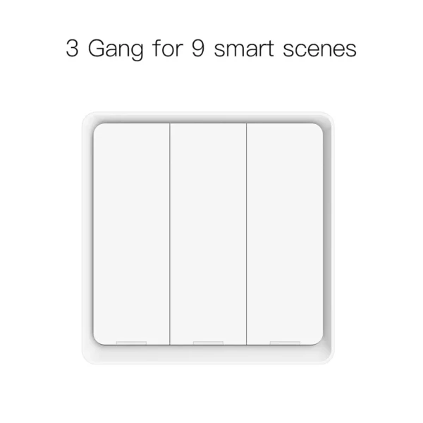 MOES 4 Gang Tuya ZigBee Wireless 12 Scene Switch Push Button Controller Battery Powered Automation Scenario for Tuya Devices