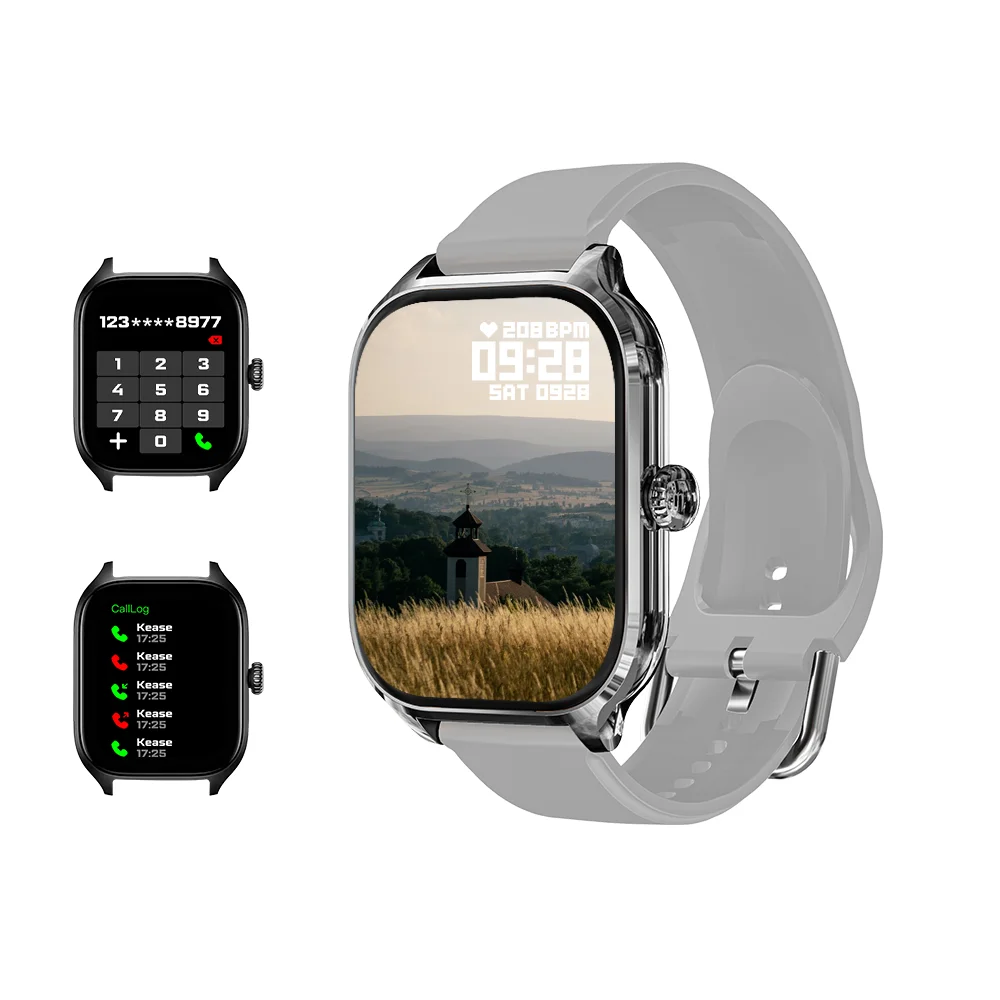 LAXASFIT 2025 New H9 Smartwatch Dial to Answer Calls Calorie Tracking Heart Rate Blood Oxygen Monitoring Bluetooth Smartwatch