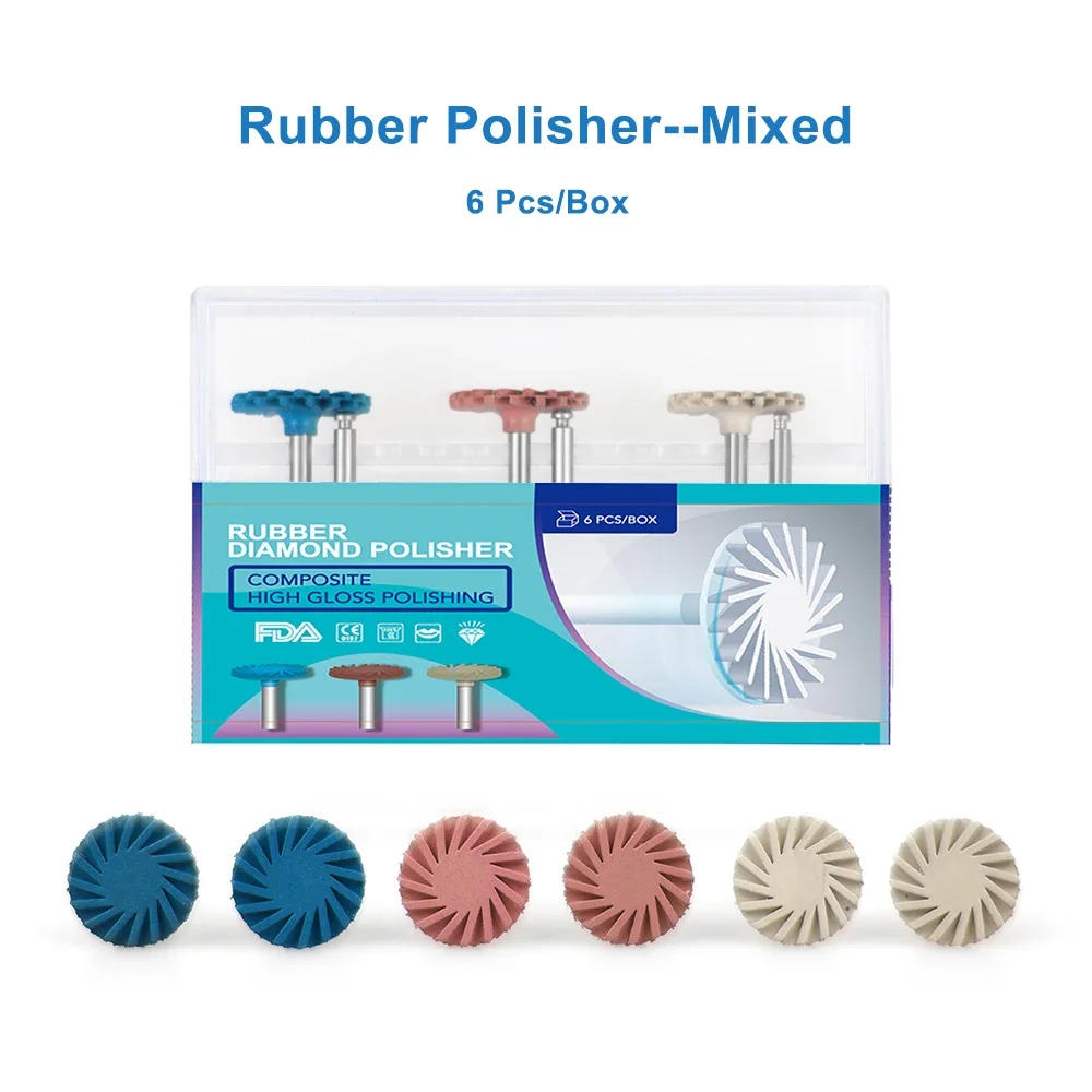 ELIJAH Dental Composite Resin Polishing Disc Kit Composite Resin Self-Glazed Polishing Disc Wheel For Tooth Whitening Materials