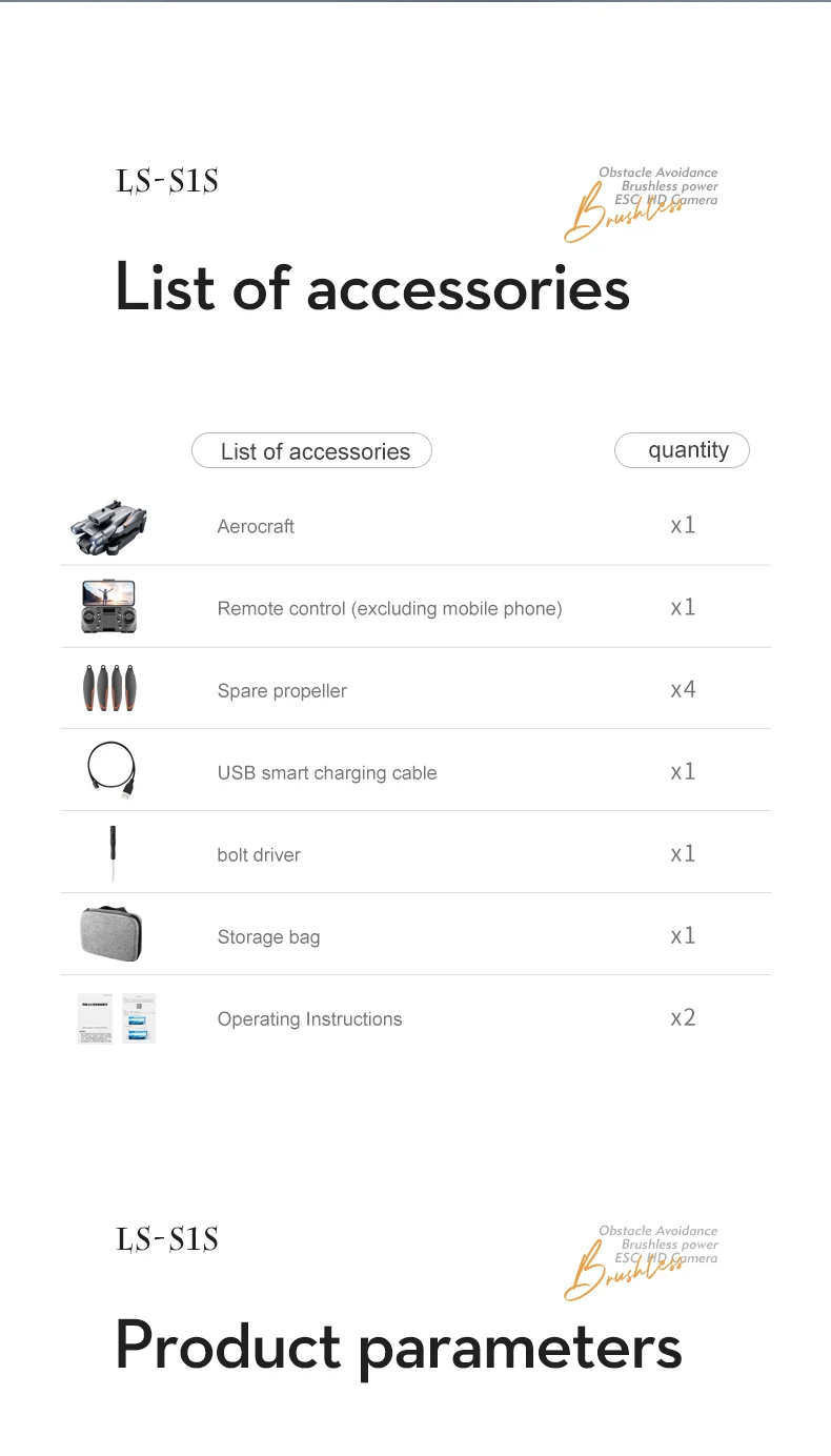 New S1S Mini Drone Caméra 8K Professional Brushless Motor Dron Obstacle Avoidance HD Dual Camera Foldable Quadcopter Toys