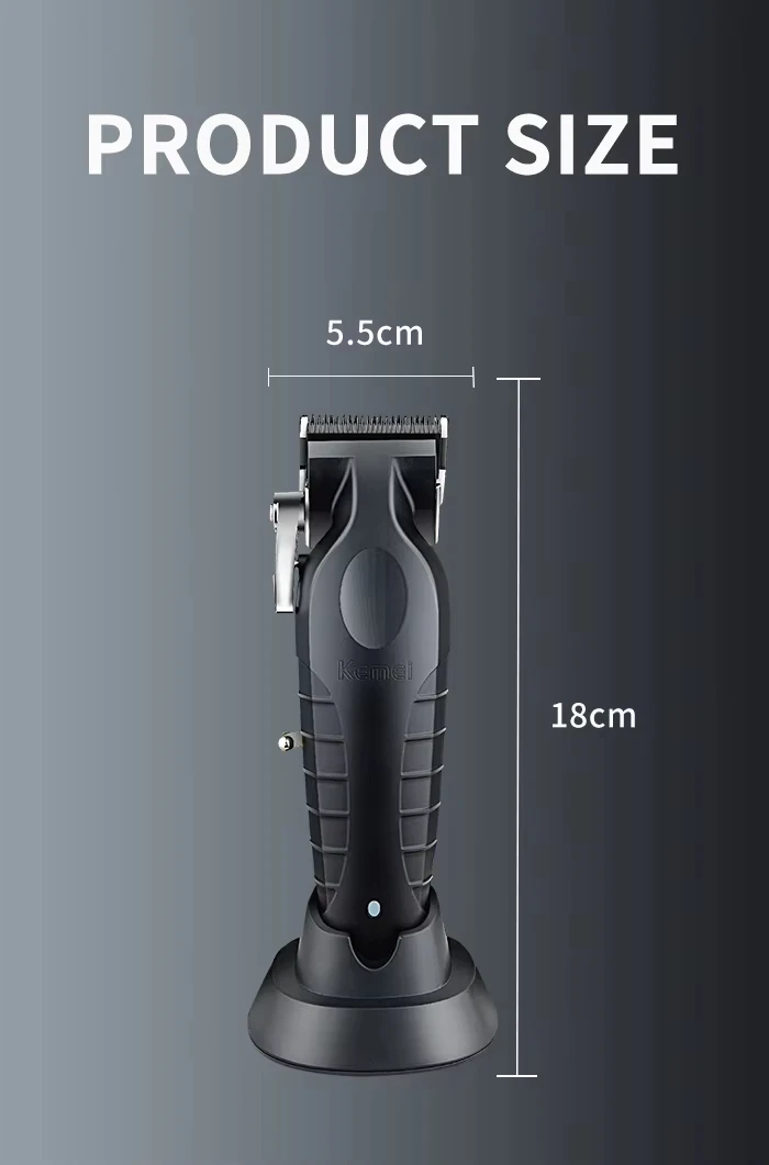 Kemei KM-2296 KM-2299 KM-1102 Professional Hair Clipper Kit Electric Shaver Male Hair Cutting Machine Men’s Cordless Trimmer