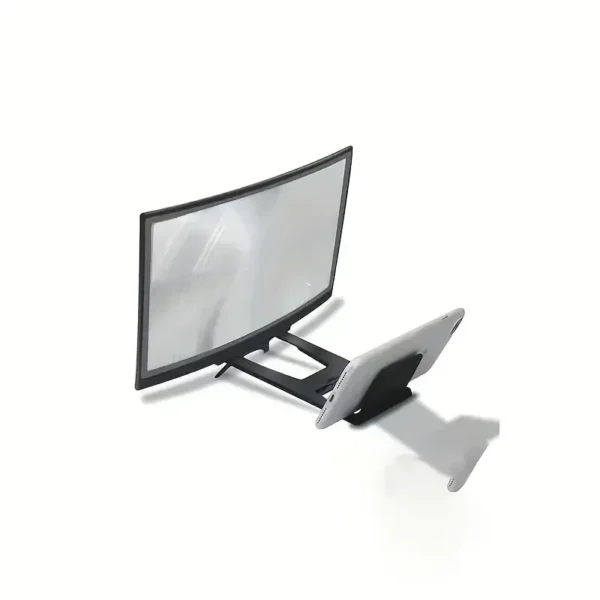 Curved Mobile Screen Amplifier 3D HD Movie TV Screen Amplifier Smartphone Screen Amplifier 12inch for Home Office