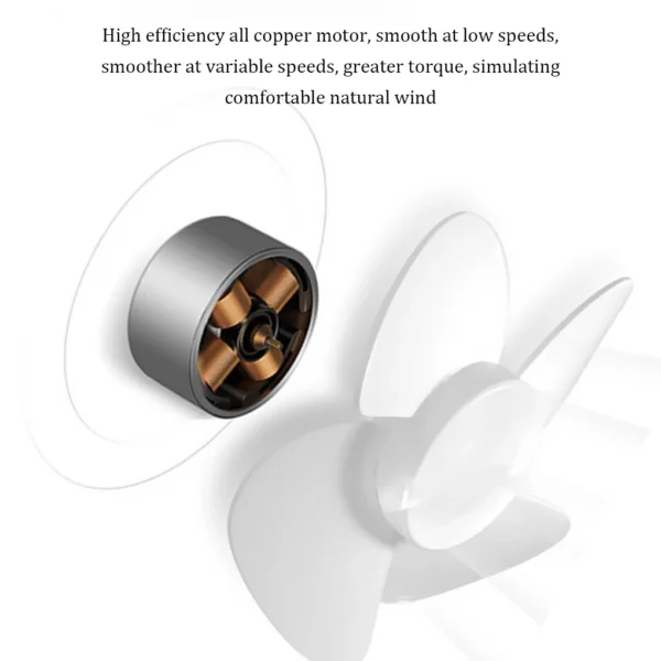 Handheld Fan Portable USB Rechargeable Fans Desk with Base Small Makeup Eyelash Cooler Women Girls Outdoor Office White
