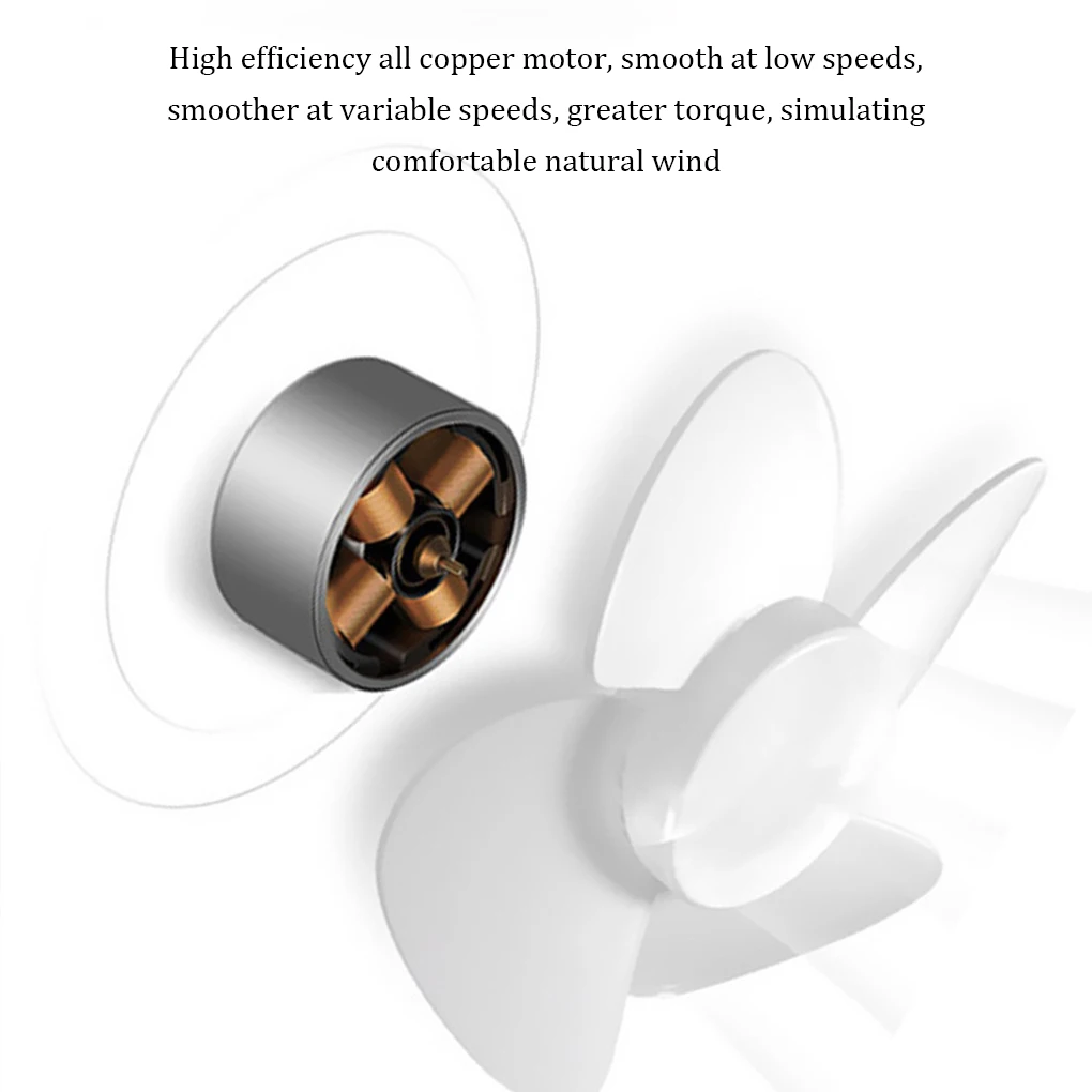 Handheld Fan Portable USB Rechargeable Fans Desk with Base Small Makeup Eyelash Cooler Women Girls Outdoor Office White