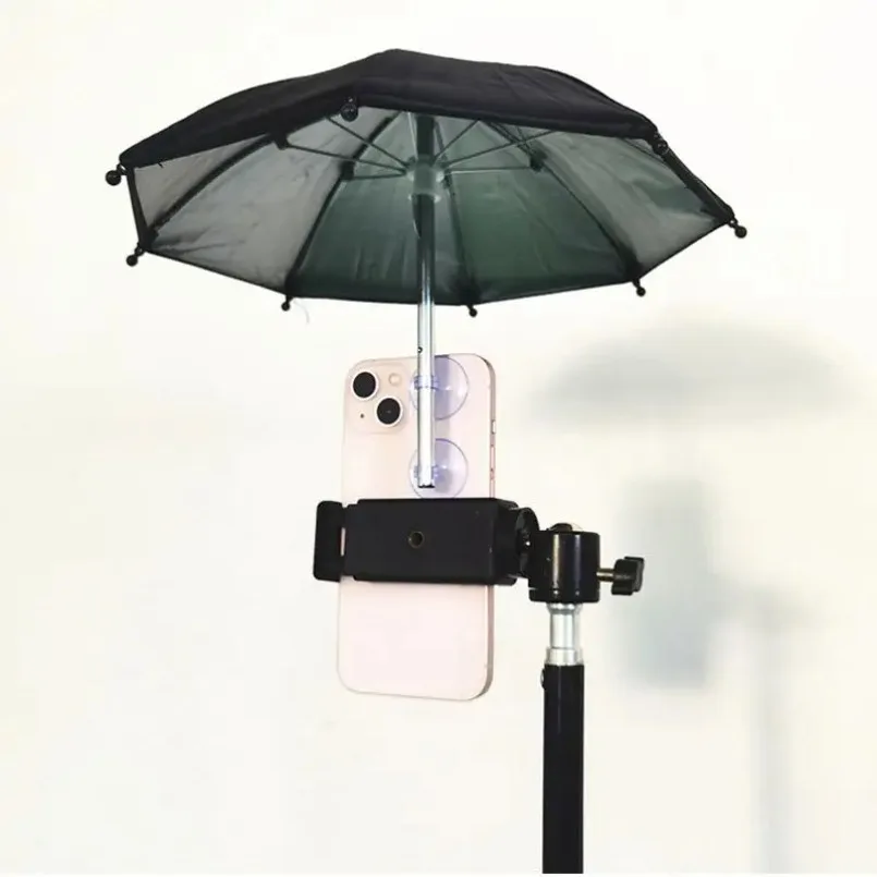 Mobile Phone Parasol Phone Umbrella Sun Anti-Glare Sun Shade Cover Car Visor Sunshade Sucker Holder For iPhone Samsung Live
