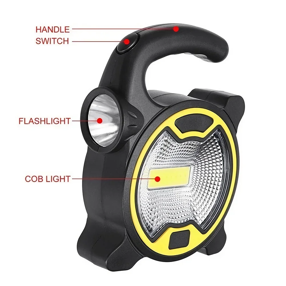 Mini Portable Work Light Battery Powered Handheld Lantern Super Bright Flashlight Outdoor Tent Camping Lights Without Battery