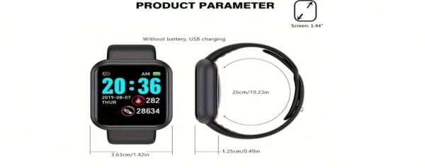 Fashion Smart Watches Sport Men Fitness Woman Smartwatch SMS Social APP Message Reminder Music Playback Alarm Clock Bracelet D13