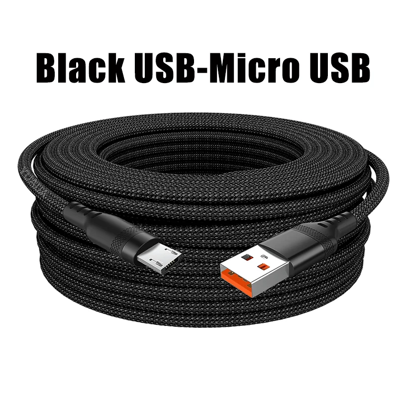 USB TYPE C Fast Charge Cable LIGHTNING 3m 5 Meters USB C Android Micro USB Extend Charging Cable for iPhone 14 Xiaomi OnePlus