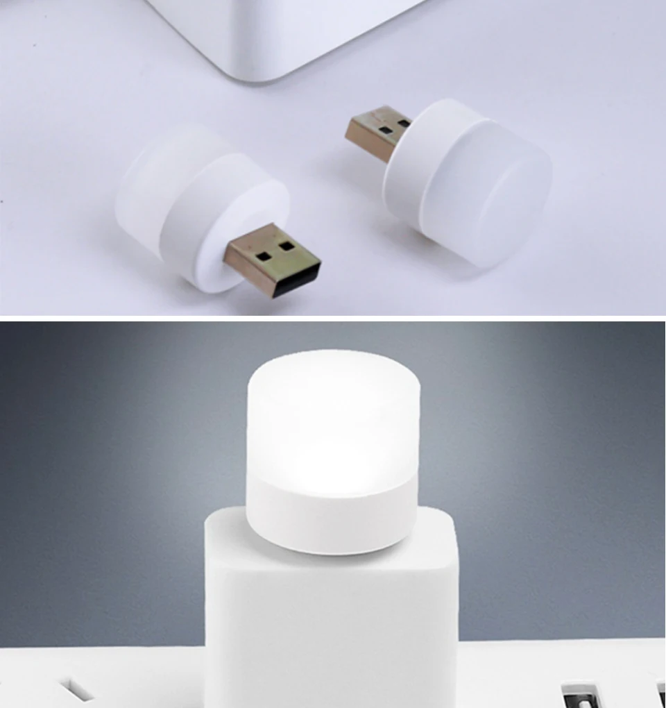 5pcs USB LED Reading Lamp Mini Book Light Camping Night Lights Table Lamps For Power Bank PC Notebook Laptop USB Night Light