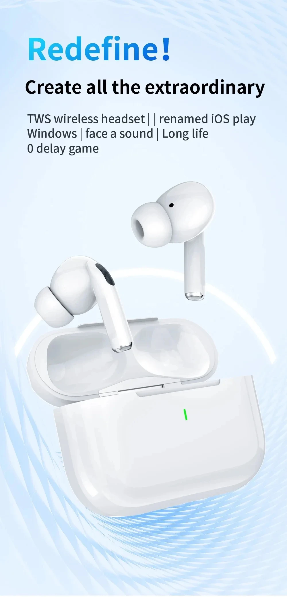 Tideboom W01 TWS Max Wireless Bluetooth Earphones In Ear Earbuds Sport Noise Cancelling Headset For iPhone Android Headphone