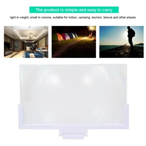 Foldable 3D High-definition Mobile Phone Screen Amplifier Landscape TV Movie Amplifier 14 inch Display Screen Phone Holder Stand