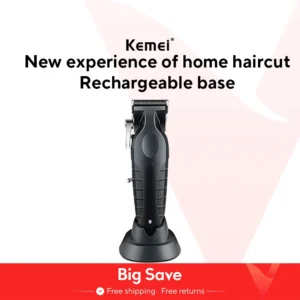 Kemei 2299 Barber Cordless Hair Trimmer 0mm Zero Gapped Carving Clipper Detailer Professional Electric Finish Cutting Machine