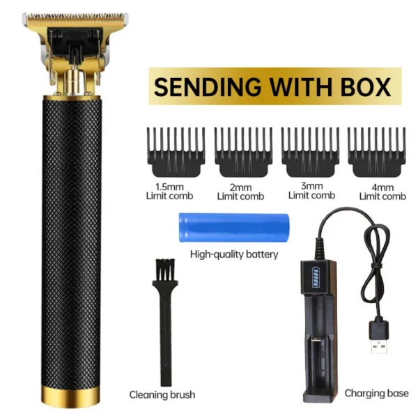 Powerful Professiona Electric Wireless Man Hairdresser Men Barber Shop Groin Beard Repairer Mustache Facial Hair Trimmer Clipper
