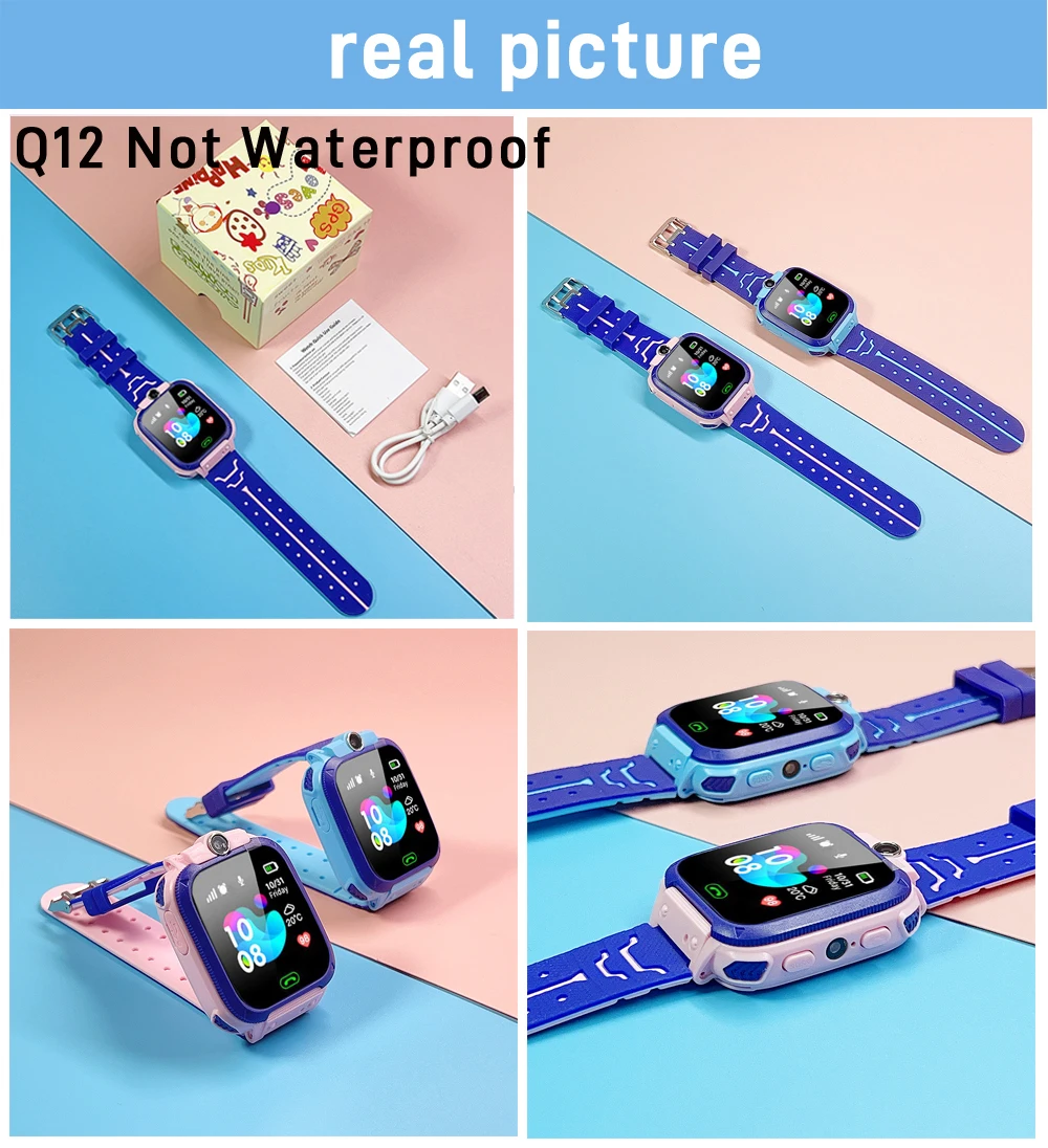 ﻿ Kids Smart Watch Phone 4G Sim Card 2G Internet SOS LBS Location Call Child SmartWatch Camera Waterproof Clock For Boys Girls